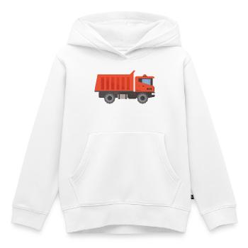 Lkw - Kinder Premium Organic Hoodie - Weiß - Vorne - AI Model Kid Female (0cm)