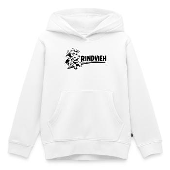 Rindvieh - Kinder Premium Organic Hoodie - Weiß - Vorne - AI Model Kid Female (0cm)