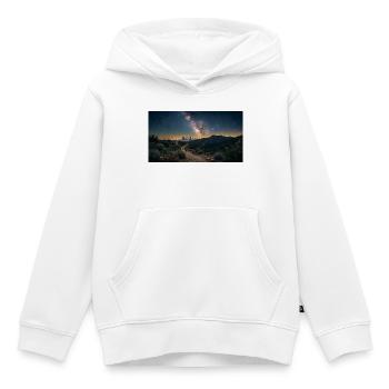 Milky Way Runyon Canyon LA - Kids Premium Organic Hoodie - white - Front - AI Model Kid Female (0cm)