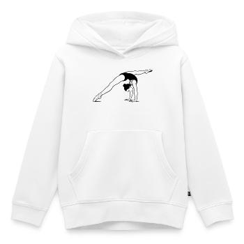 Gymnastik - Kinder Premium Organic Hoodie - Weiß - Vorne - AI Model Kid Female (0cm)