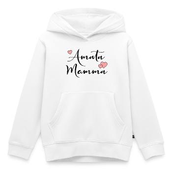 Italien Geliebte Mama - Kinder Premium Organic Hoodie - Weiß - Vorne - AI Model Kid Female (0cm)