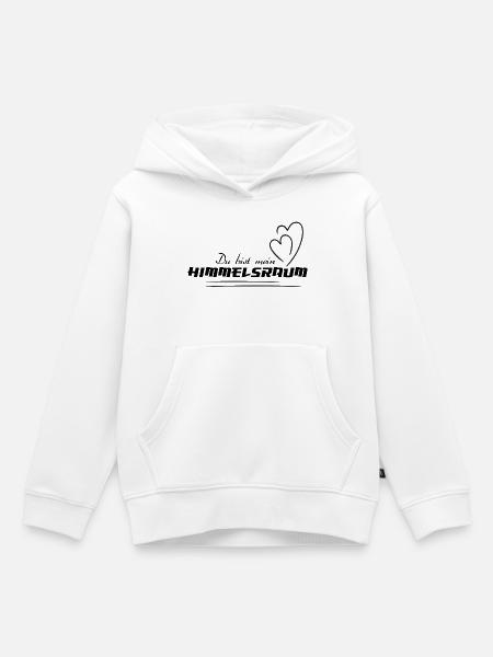 HIMMELSRAUM – Spirituelles Statement Shirt - Kinder Premium Organic Hoodie - Weiß