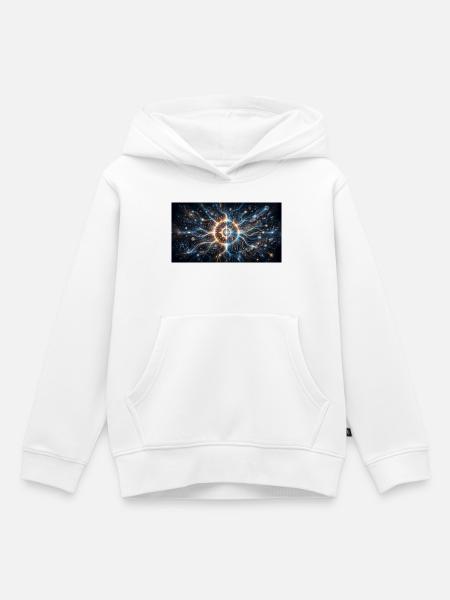 Kern des KI-Netzes - Kinder Premium Organic Hoodie - Weiß