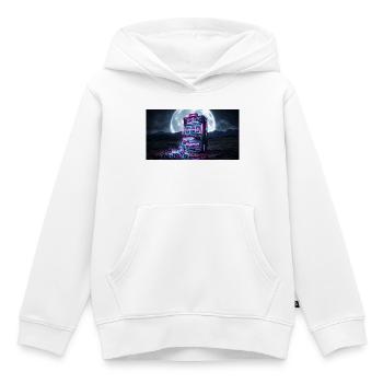 Jackpot de l’épuisement - Mème esthétique Vaporwave - Sweat Premium à capuche enfant bio - blanc - Devant - AI Model Kid Female (0cm)