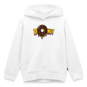 Schokoladendonut - Kinder Premium Organic Hoodie - Weiß - Vorne - AI Model Kid Female (0cm)