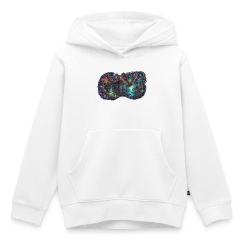 Nachtwald Drachenpfad - Kinder Premium Organic Hoodie - Weiß - Vorne - AI Model Kid Female (0cm)