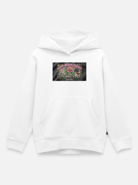 Hyper-Nature Synergy - Kinder Premium Organic Hoodie - Weiß