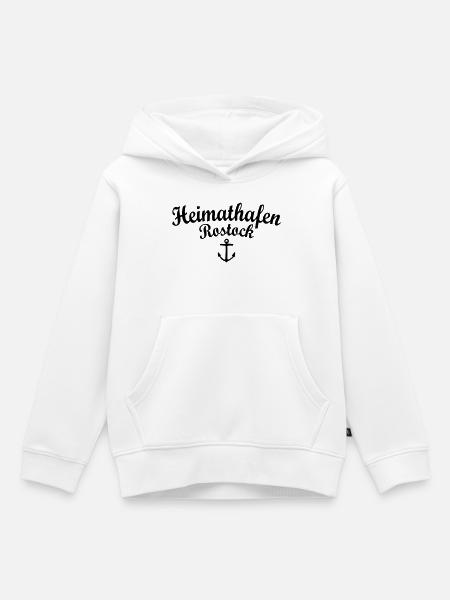 Heimathafen Rostock - Kinder Premium Organic Hoodie - Weiß