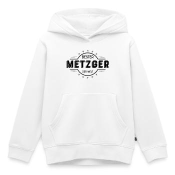 metzger - Kinder Premium Organic Hoodie - Weiß - Vorne - AI Model Kid Female (0cm)