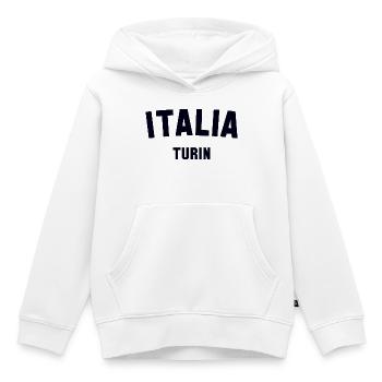 TURIN Italia Italien Italy - Kinder Premium Organic Hoodie - Weiß - Vorne - AI Model Kid Female (0cm)