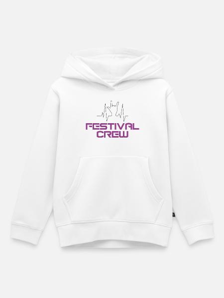 Festival Crew - Kinder Premium Organic Hoodie - Weiß
