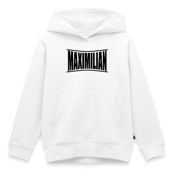 T-Shirt Maximilian T-Shirt Geschenkidee - Kinder Premium Organic Hoodie - Weiß - Vorne - AI Model Kid Female (0cm)