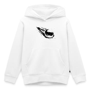 Boule de bowling - Sweat Premium à capuche enfant bio - blanc - Devant - AI Model Kid Female (0cm)