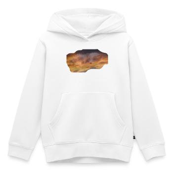Renard arctique rêveur - Sweat Premium à capuche enfant bio - blanc - Devant - AI Model Kid Female (0cm)