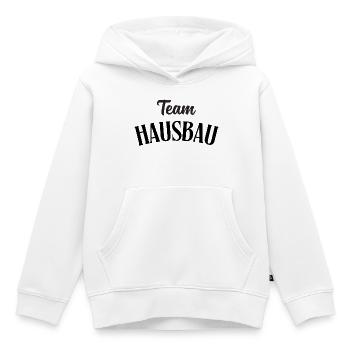 Team Hausbau - Kinder Premium Organic Hoodie - Weiß - Vorne - AI Model Kid Female (0cm)