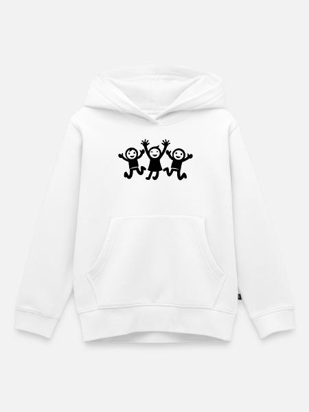 Kinder Freude - Kinder Premium Organic Hoodie - Weiß