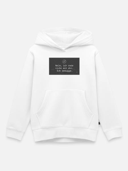 Lustiges Programmer T-Shirt - Ich debugge⁠ - Kinder Premium Organic Hoodie - Weiß