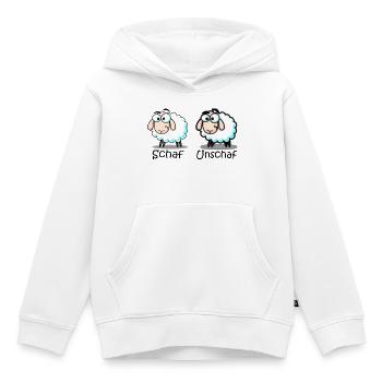 Schaf - Kinder Premium Organic Hoodie - Weiß - Vorne - AI Model Kid Female (0cm)