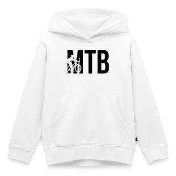 MTB - Kinder Premium Organic Hoodie - Weiß - Vorne - AI Model Kid Female (0cm)