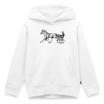 Trabrennen Traber - Kinder Premium Organic Hoodie - Weiß - Vorne - AI Model Kid Female (0cm)