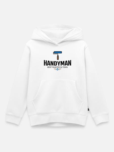 Heimwerker - Kinder Premium Organic Hoodie - Weiß