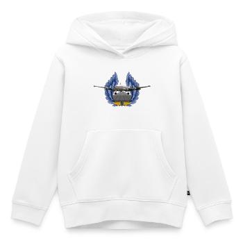 Super Constellation - Sweat Premium à capuche enfant bio - blanc - Devant - AI Model Kid Female (0cm)