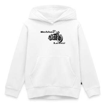 Amant Bobber - Sweat Premium à capuche enfant bio - blanc - Devant - AI Model Kid Female (0cm)