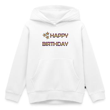 JAHRESTAG. ALLES GUTE ZUM GEBURTSTAG - Kinder Premium Organic Hoodie - Weiß - Vorne - AI Model Kid Female (0cm)