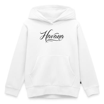 La Havane - Sweat Premium à capuche enfant bio - blanc - Devant - AI Model Kid Female (0cm)