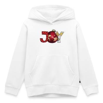 Joie - Sweat Premium à capuche enfant bio - blanc - Devant - AI Model Kid Female (0cm)