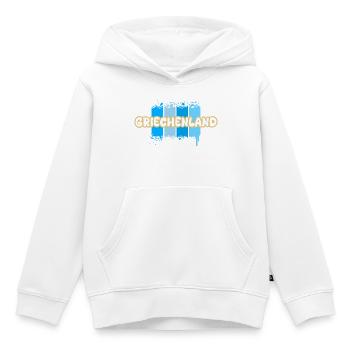 Griechenland als Griechenland - Kinder Premium Organic Hoodie - Weiß - Vorne - AI Model Kid Female (0cm)