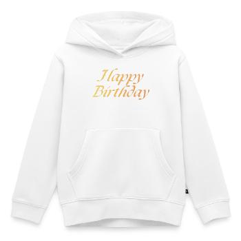 Happy Birthday - Kinder Premium Organic Hoodie - Weiß - Vorne - AI Model Kid Female (0cm)