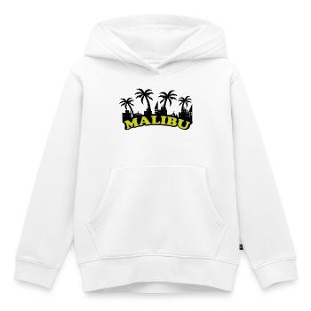Malibu Skyline - Sweat Premium à capuche enfant bio - blanc - Devant - AI Model Kid Female (0cm)