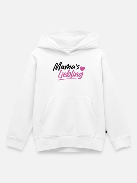 Mama's Liebling - Kinder Premium Organic Hoodie - Weiß
