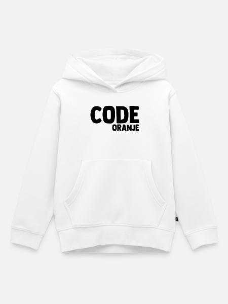 Code Oranje - Nederland - Netherlands Niederlande - Kinder Premium Organic Hoodie - Weiß