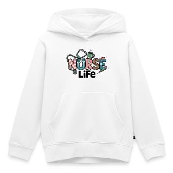 Nurse Life Gift Gift Idea - Kids Premium Organic Hoodie - white - Front - AI Model Kid Female (0cm)