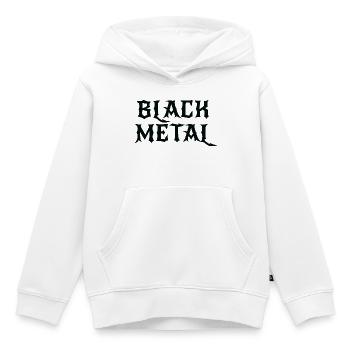 Black Metal-Logodesign - Kinder Premium Organic Hoodie - Weiß - Vorne - AI Model Kid Female (0cm)