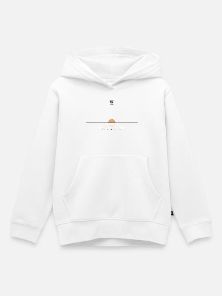 Still Horizon schwarz - Kinder Premium Organic Hoodie - Weiß