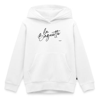 La Baguette - Kinder Premium Organic Hoodie - Weiß - Vorne - AI Model Kid Female (0cm)