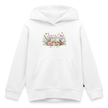 Énergie nucléaire florissante - Sweat Premium à capuche enfant bio - blanc - Devant - AI Model Kid Female (0cm)