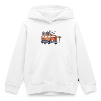Holland Camper Motiv Vanlife Camping Urlaub - Kinder Premium Organic Hoodie - Weiß - Vorne - AI Model Kid Female (0cm)