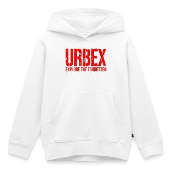 Urbex explore l’oubli - Sweat Premium à capuche enfant bio - blanc - Devant - AI Model Kid Female (0cm)
