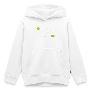 Lignes néon croisent Jeux de couleurs - Sweat Premium à capuche enfant bio - blanc - Devant - AI Model Kid Female (0cm)