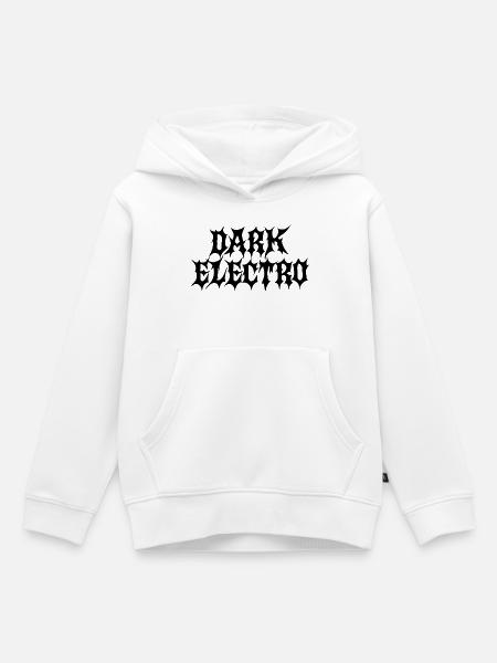 Dunkler Elektro - Kinder Premium Organic Hoodie - Weiß