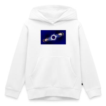 eclipse2026 - Kinder Premium Organic Hoodie - Weiß - Vorne - AI Model Kid Female (0cm)