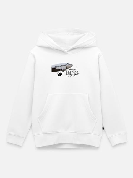 DC-3 - Kinder Premium Organic Hoodie - Weiß