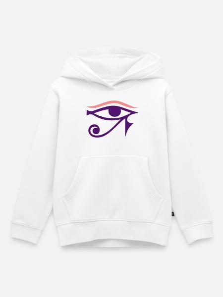 auge - Kinder Premium Organic Hoodie - Weiß