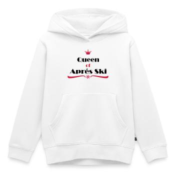 Apres Ski Reine - Sweat Premium à capuche enfant bio - blanc - Devant - AI Model Kid Female (0cm)