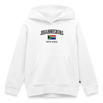 Johannesburg Flagge Südafrika Städte Design - Kinder Premium Organic Hoodie - Weiß - Vorne - AI Model Kid Female (0cm)