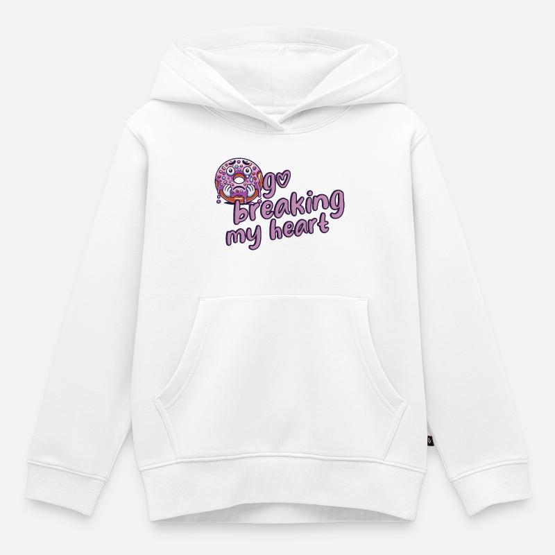 Donut - Kinder Premium Organic Hoodie - Weiß